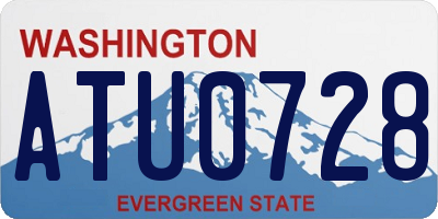 WA license plate ATU0728
