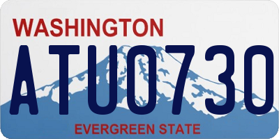 WA license plate ATU0730