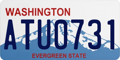 WA license plate ATU0731