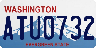 WA license plate ATU0732