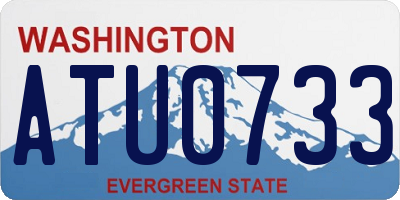 WA license plate ATU0733