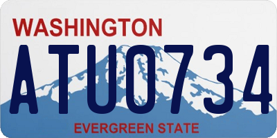 WA license plate ATU0734