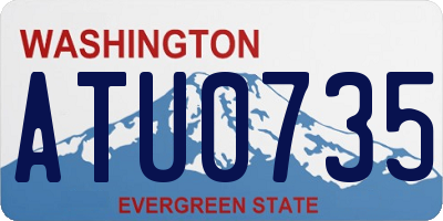 WA license plate ATU0735