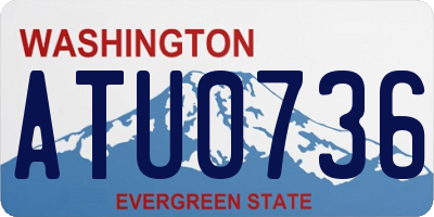 WA license plate ATU0736