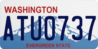 WA license plate ATU0737