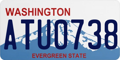 WA license plate ATU0738