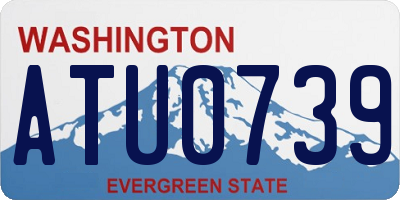 WA license plate ATU0739
