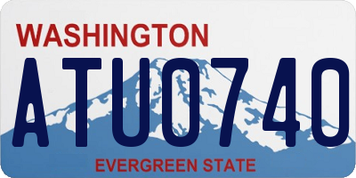 WA license plate ATU0740