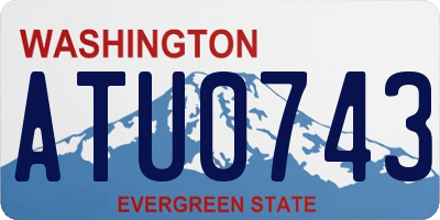 WA license plate ATU0743