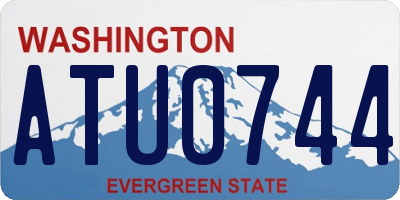 WA license plate ATU0744