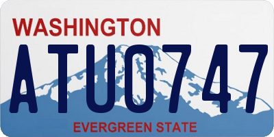 WA license plate ATU0747