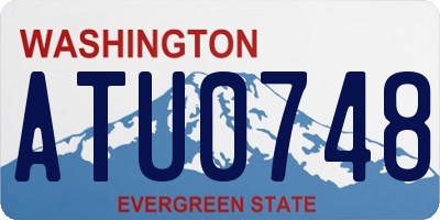 WA license plate ATU0748