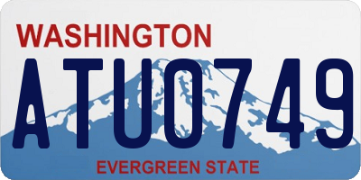 WA license plate ATU0749