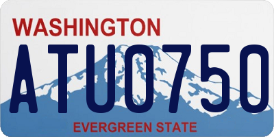 WA license plate ATU0750