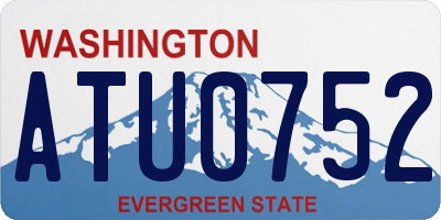 WA license plate ATU0752