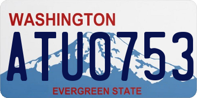WA license plate ATU0753