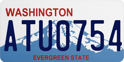 WA license plate ATU0754