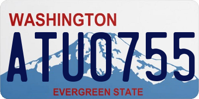 WA license plate ATU0755
