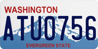 WA license plate ATU0756