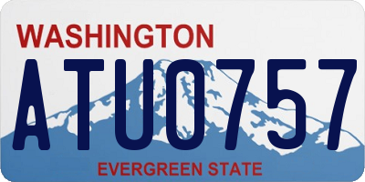 WA license plate ATU0757