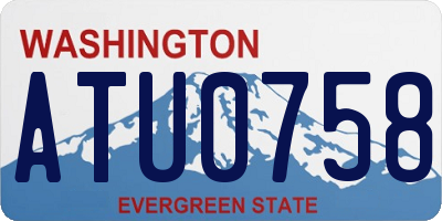 WA license plate ATU0758