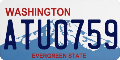 WA license plate ATU0759