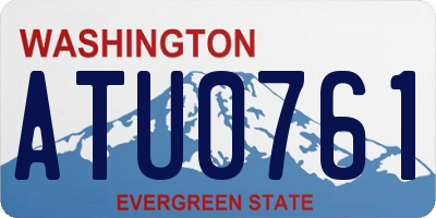 WA license plate ATU0761
