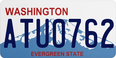 WA license plate ATU0762