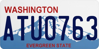WA license plate ATU0763