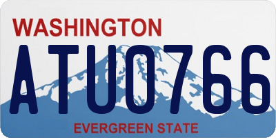 WA license plate ATU0766