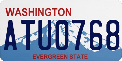 WA license plate ATU0768