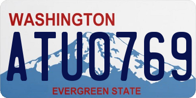 WA license plate ATU0769