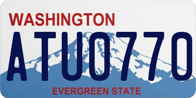 WA license plate ATU0770