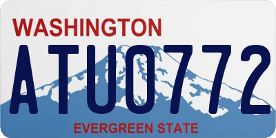 WA license plate ATU0772