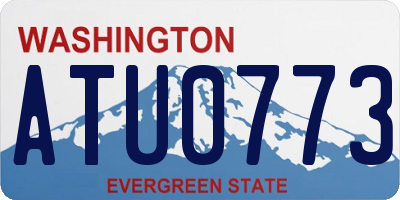 WA license plate ATU0773