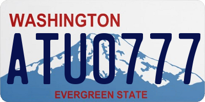 WA license plate ATU0777