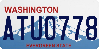 WA license plate ATU0778