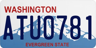 WA license plate ATU0781
