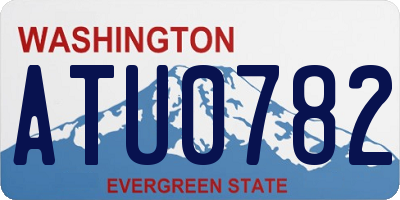 WA license plate ATU0782