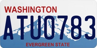 WA license plate ATU0783