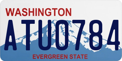 WA license plate ATU0784