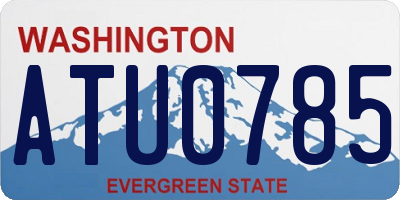 WA license plate ATU0785