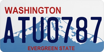 WA license plate ATU0787