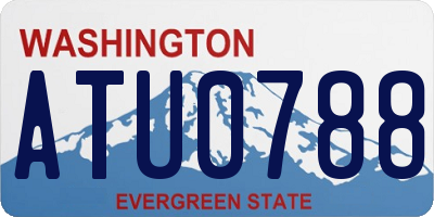 WA license plate ATU0788