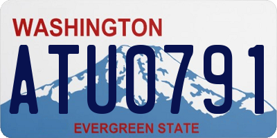 WA license plate ATU0791
