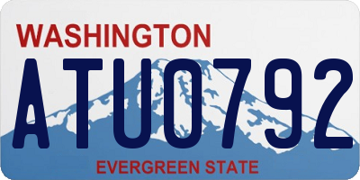 WA license plate ATU0792