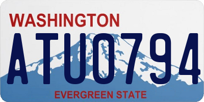 WA license plate ATU0794