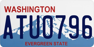 WA license plate ATU0796