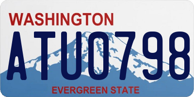 WA license plate ATU0798
