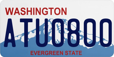 WA license plate ATU0800